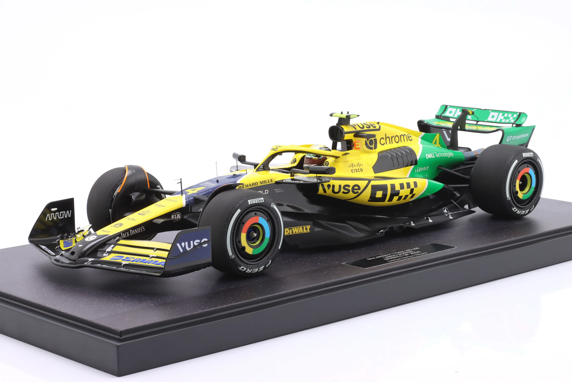 1/12 MINICHAMPS - McLAREN - F1 MCL38 TEAM MCLAREN N 4 4th MONACO GP (SENNA 30th ANNIVERSARY) 2024 LANDO NORRIS
