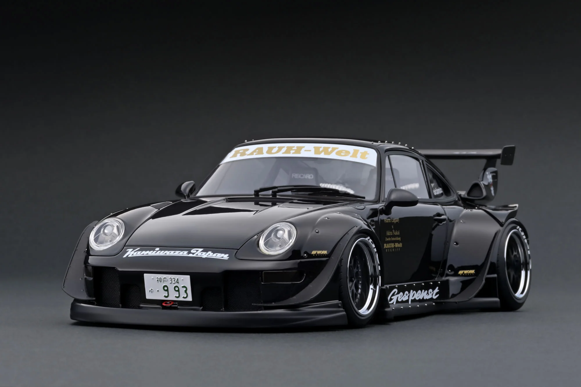 1/18 IGNITION PORSCHE  911 RWB 993 Black - IG1960
