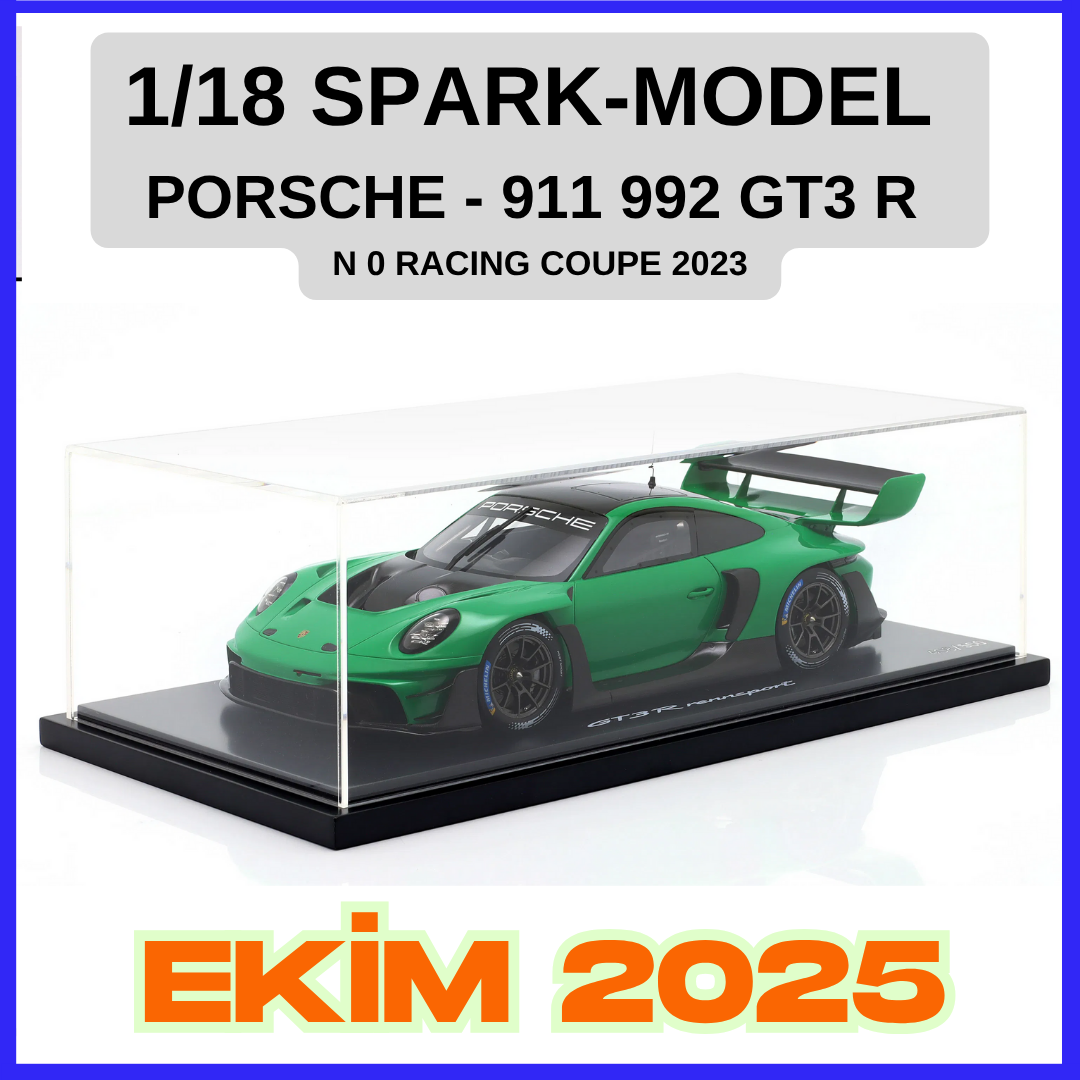 1/18 SPARK-MODEL - PORSCHE - 911 992 GT3 R N 0 RACING COUPE 2023