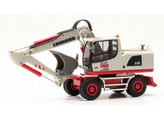 1/87 Liebherr A918 Litronic Schlenter Aachen, white/red