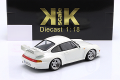 1/18 KK SCALE Porsche 911 (993) GT2 Year 1996 Grand Prix white / Speedline Rims - KKDC181424S