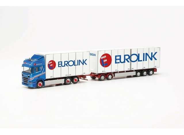 1/87 Scania CR 20 HD Zweden combi Eurolink, white/blue/red