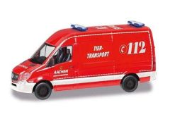 1/87 Mercedes Benz Sprinter HD Feuerwehr Aachen/Tier-Transport, red
