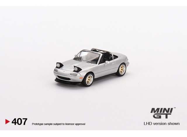1/64 Mazda MX-5 Miata (NA) tuned version, metallic silver