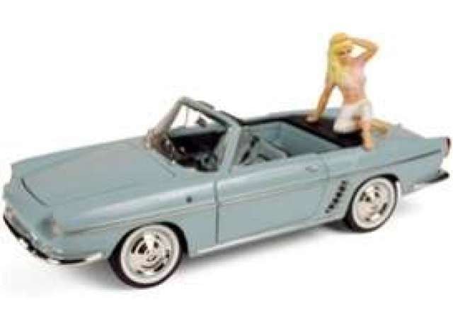 1958 Renault Floride (blue) with figure B.Bardot