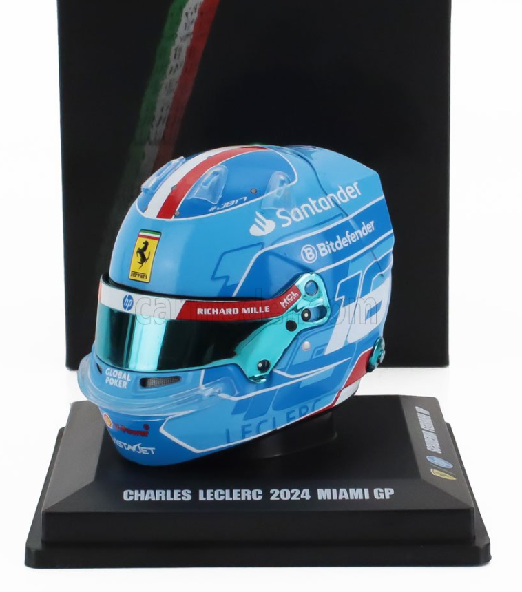 1/5 LOOKSMART - BELL HELMET - F1 CHARLES LECLERC TEAM FERRARI