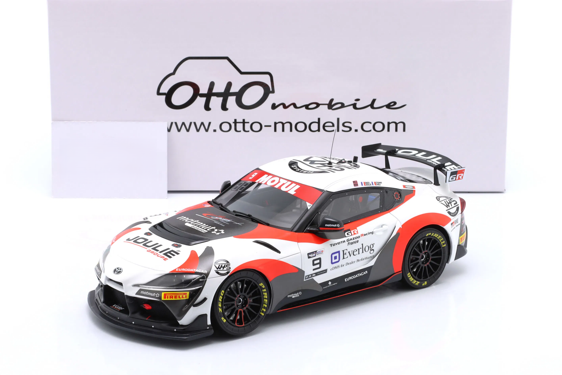 1/18 OTTO-MOBILE - TOYOTA - SUPRA GT4 COUPE N 9 FFSA GT4 CHAMPIONSHIP 2023 E.CHELI - E.JOULIE