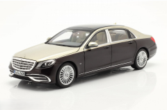 1/18 Norev Mercedes-Maybach S650 2018 Dark Red metallic/Silver - 183428