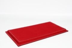 LYRD BOX 1:18 ÖLÇEK ROSSO RED ALCANTARA SERGİLEME STANDI - (BEYAZ DİKİŞ) LY194