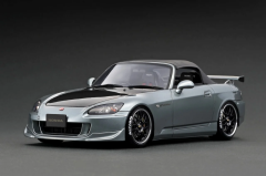 1/18 IGNITION Honda S2000 (AP2) Dark Silver with carbon bonnet - IG2590
