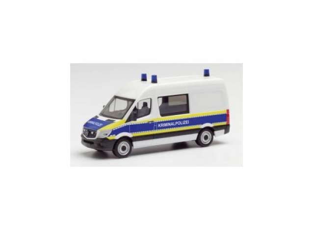 Mercedes Benz Sprinter Kriminal Polizei Brandenburg, white/blue