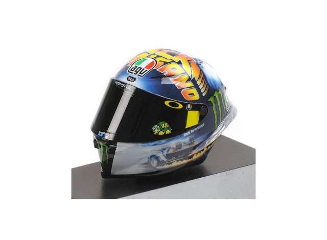 1/8 2018 AGV Helmet Valentino Rossi Misano, black/blue
