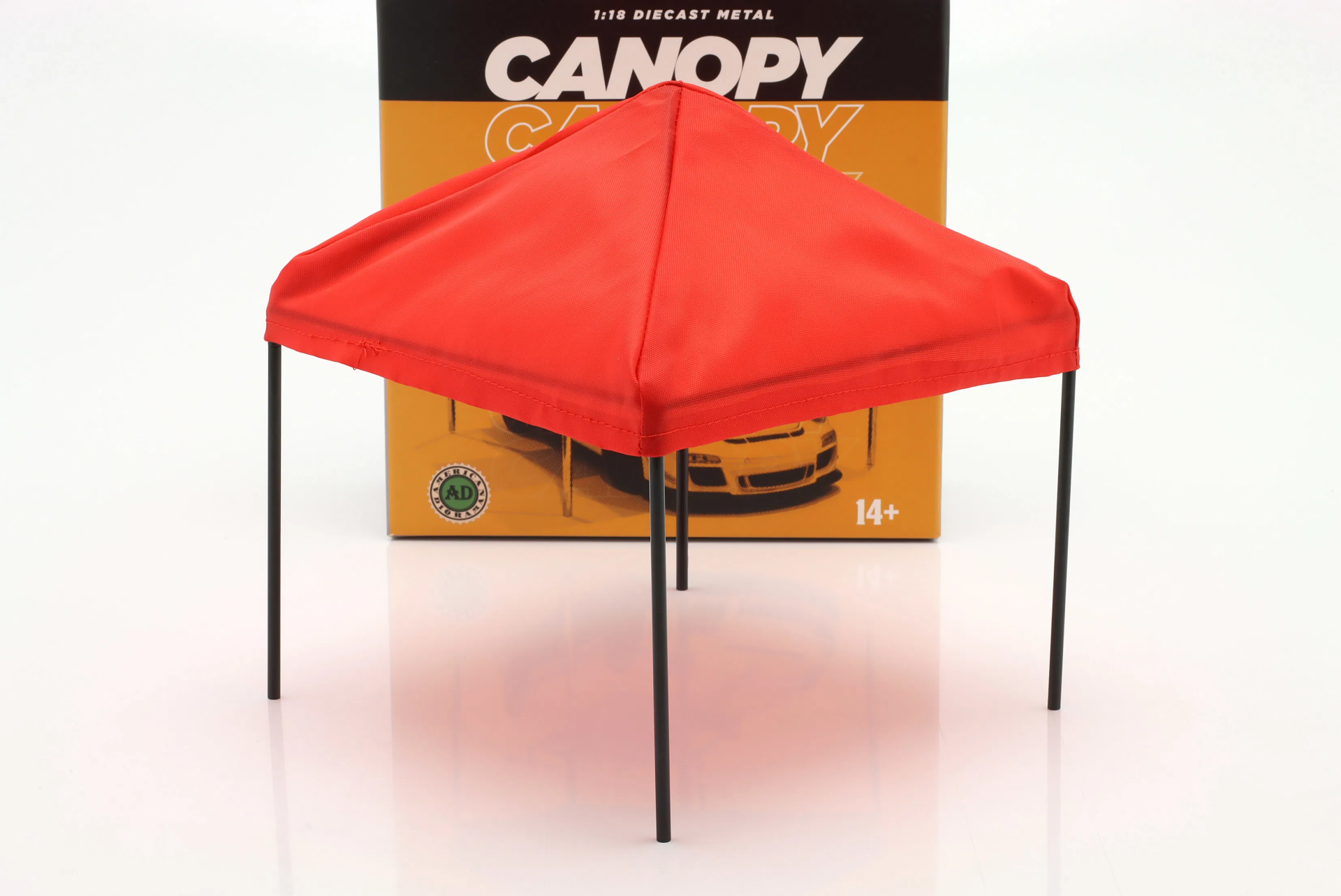 1/18 American Diorama Canopy red / black - AD38248