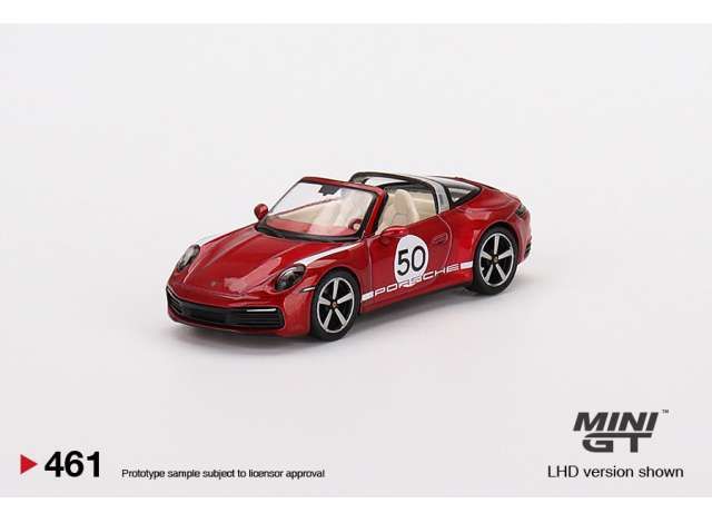 1/64 Porsche 911 Targa 4S, heritage design #50 cherry red