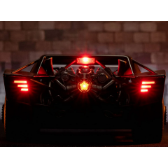 1/18 JADA Batmobile Matt Black with Lights with Batman Diecast Figurine The Batman