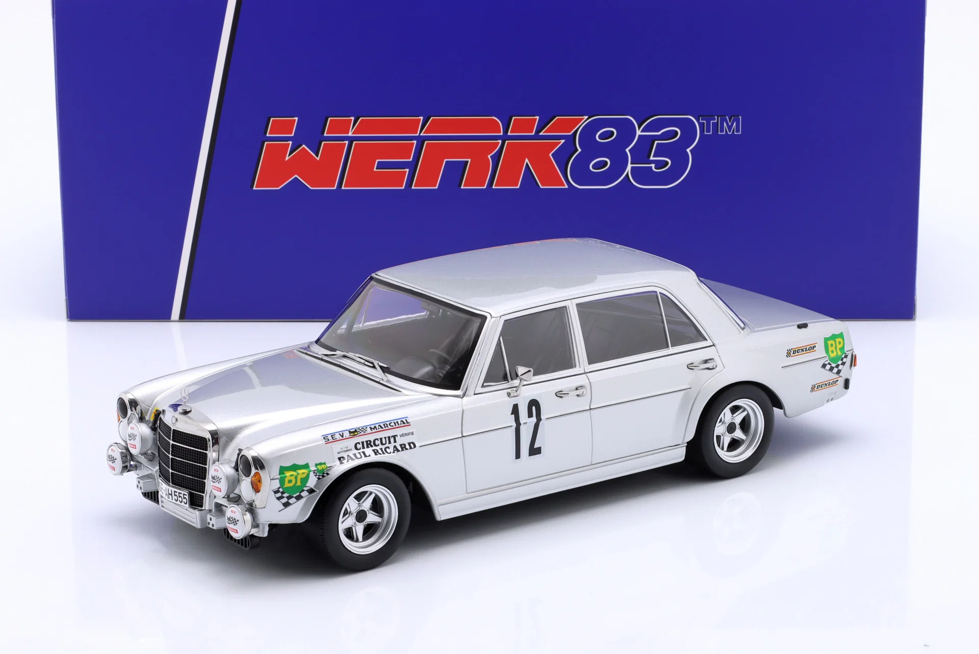 1/18 WERK83 Mercedes-Benz AMG 300 SEL 6.8 #12 12h Paul Ricard 1971 Dolhem, Behrmann, - W18030004