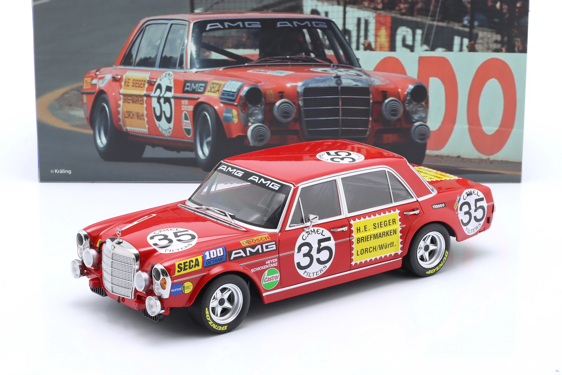 1/18 WERK83 Mercedes-Benz AMG 300 SEL 6.8 #35 2nd 24h Spa 1971 Heyer, Schickentanz - W18030001