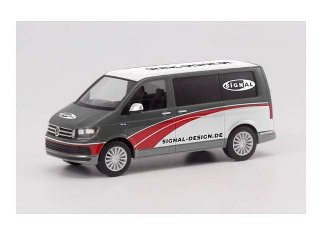 Volkswagen T6 bus Signal design, grey/white/red