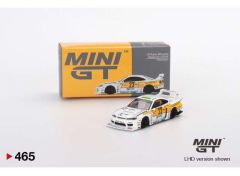 Item is part of set MGTS0004. 1/64 LB Works Super Silhouette Nissan Silvia S15 #23, white/yellow
