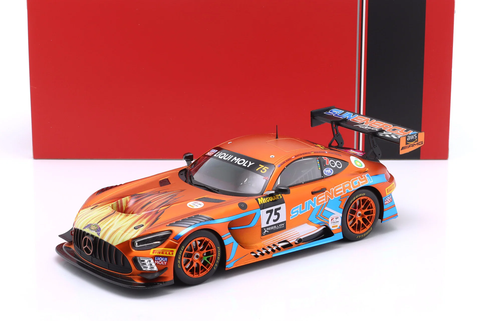 1/18 IXO Mercedes-AMG GT3 Evo #75 Winner 12h Bathurst 2022 SunEnergy1 - LEGT18-23BAT002