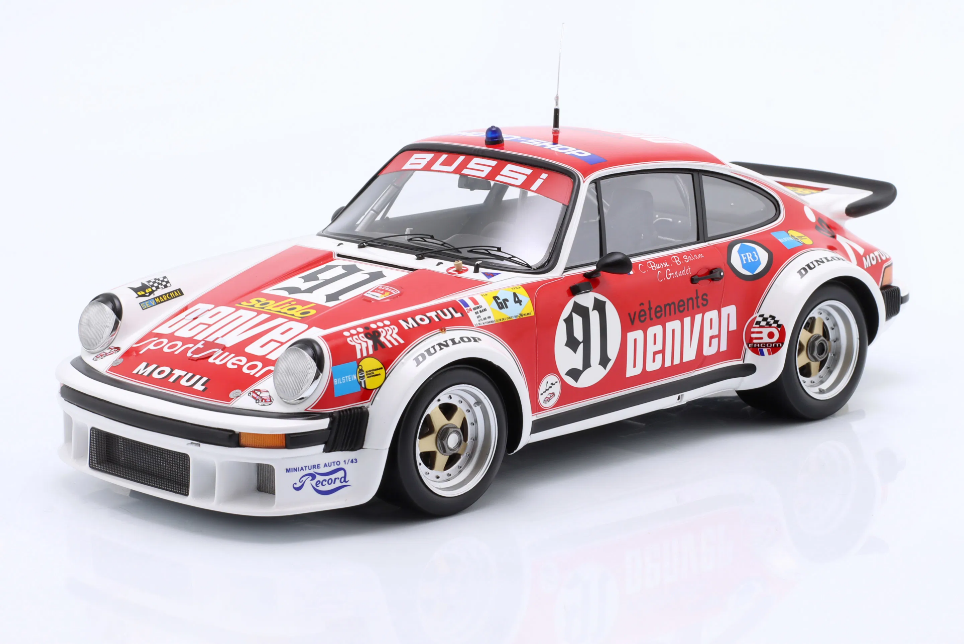 1/18 SPARK-MODEL - PORSCHE - 911 934 3.0L F6 TURBO TEAM ASA CACHIA N 91 24h LE MANS 1980 C.BUSSI - B.SALAM - C.GRANDET
