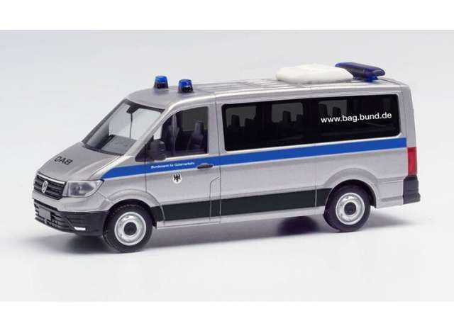 Volkswagen Krafter Bus flachdag BAG, silver/blue
