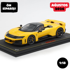 Ön Sipariş - 1/18 BBR Ferrari F80 Giallo Modena - carbon wheels - P18253B1