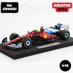 Ön Sipariş - 1/18 BBR Ferrari SF25 F1 Miami GP Special Livery - LUXURY PACK Lewis Hamilton - P18267B44DIE