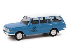 1966 Wartburg 353 Tourist Deutsche Post/Studio Technik Fernsehen, blue
