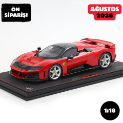 Ön Sipariş - 1/18 BBR Ferrari F80 Rosso Corsa - silver wheels - P18253A