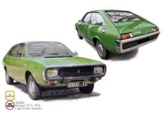 Canceled by Manufacturer 1973 Renault 15 TL, light green metallic