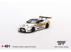 1/64 Nissan LB-Silhouette Works GT 35GT-RR Version 2 #23 LB Racing Formula Drift 2022, white/yellow