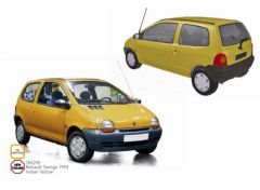 1993 Renault Twingo, indian yellow