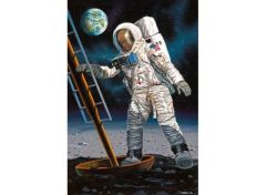 1/8 Apollo 11 Astronaut on the Moon, Level 4 plastic modelkit