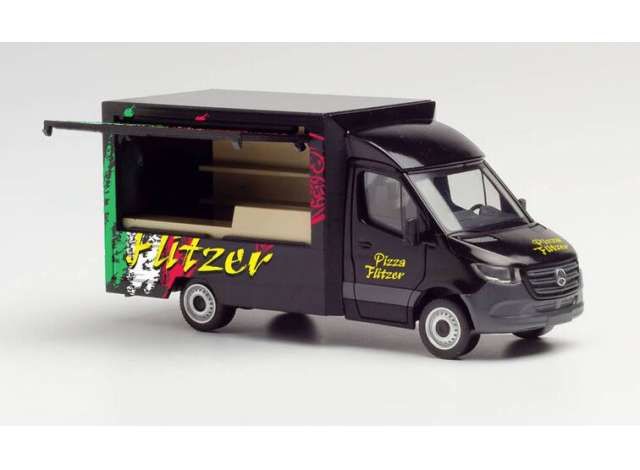Mercedes Benz Sprinter Foodtruck Pizza Flitzer, black