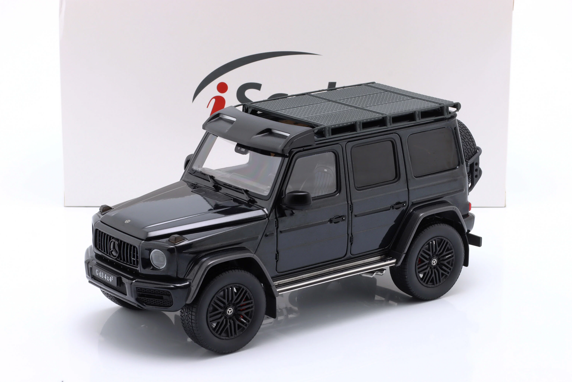 1/18 iScale Mercedes-Benz AMG G63 (W463) 4x4 2022 magnetite black metallic - 180054
