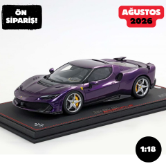 Ön Sipariş - 1/18 BBR Ferrari 296 Speciale Viola Hong Kong - P18269F