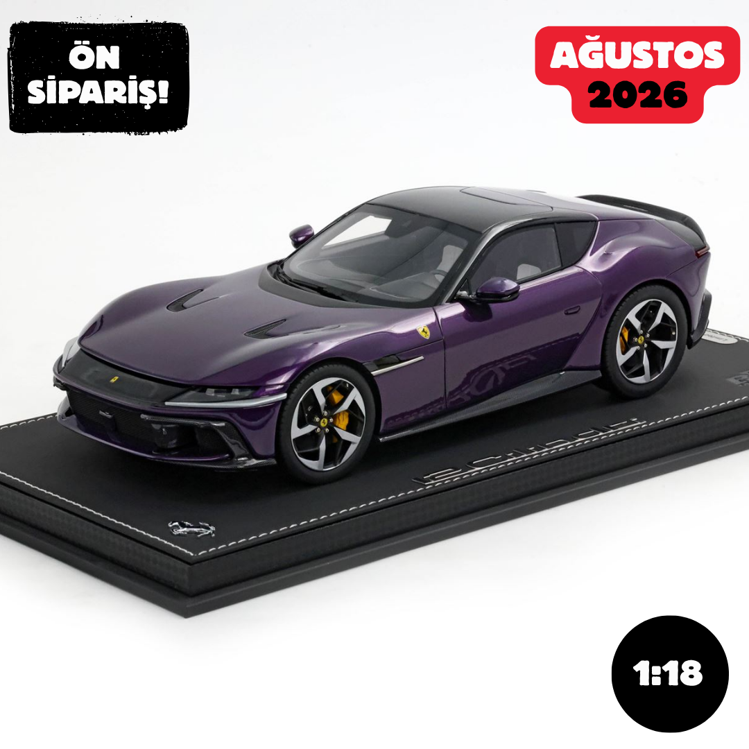 Ön Sipariş - 1/18 BBR Ferrari 12Cilindri Coupe Viola Hong Kong - P18248HK