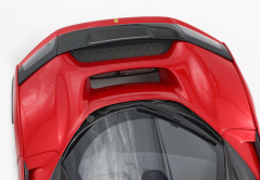 Ön Sipariş - 1/18 BBR Ferrari F80 carbon optional Rosso Supercar - bicolor wheels silver and carbon - P18253H