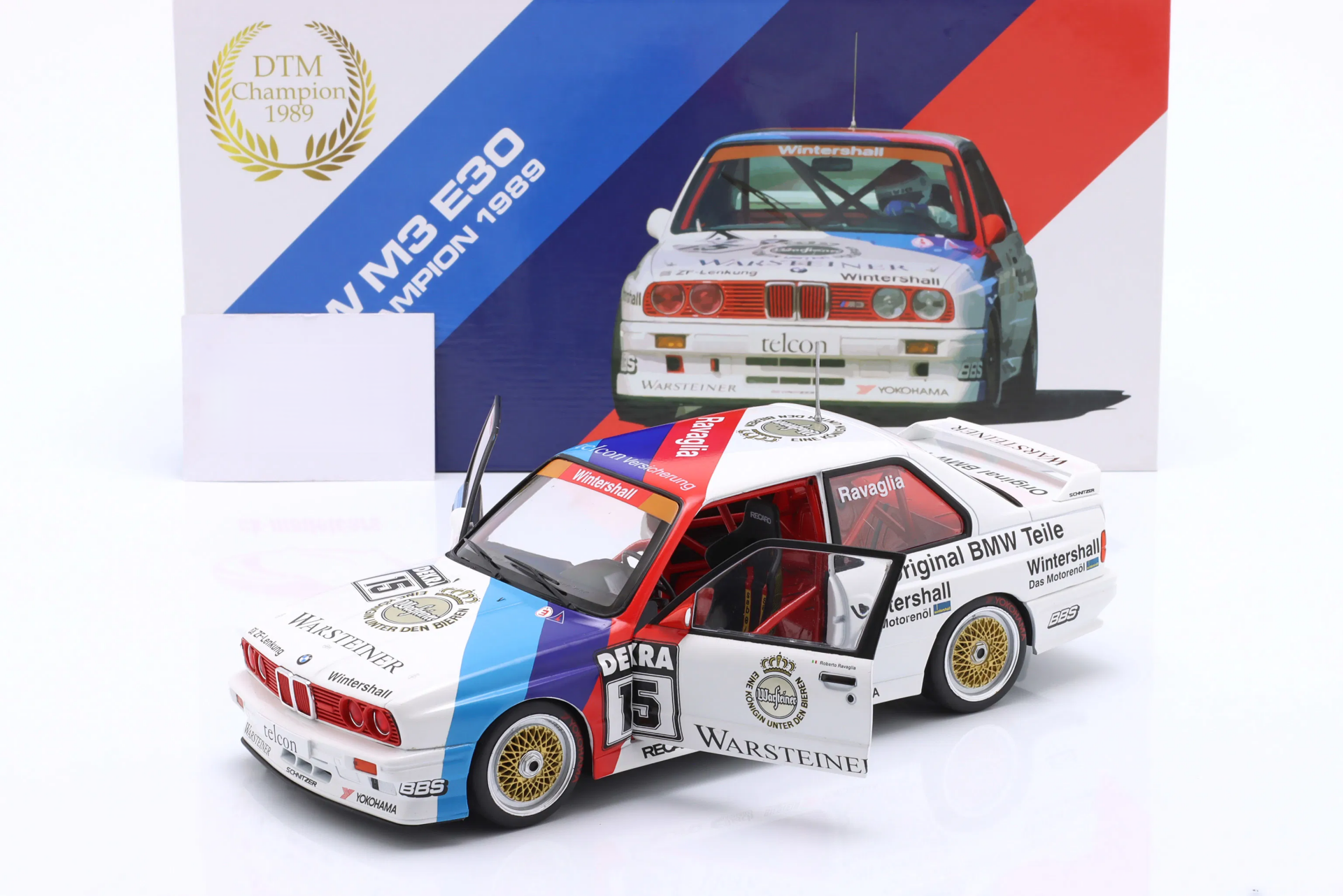 WERK83 - BMW - 3-SERIES M3 (E30) TEAM SCHNITZER WARSTEINER N 15 WINNER DTM SEASON 1989 ROBERTO RAVAGLIA