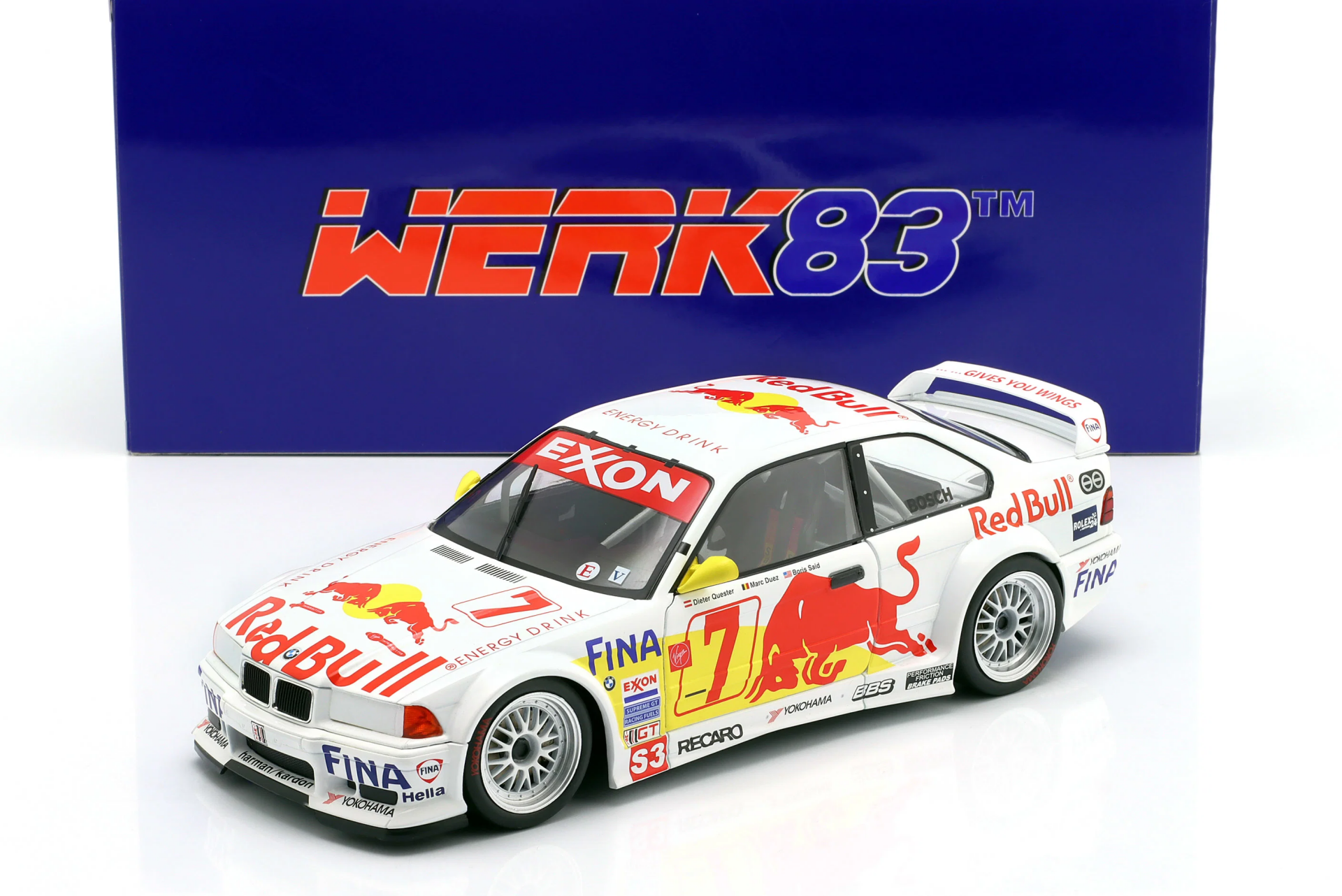 1/18 WERK83 BMW M3 GTR (E36) #7 24h Daytona 1997 Duez, Quester, Said, Oestreich - W18051005
