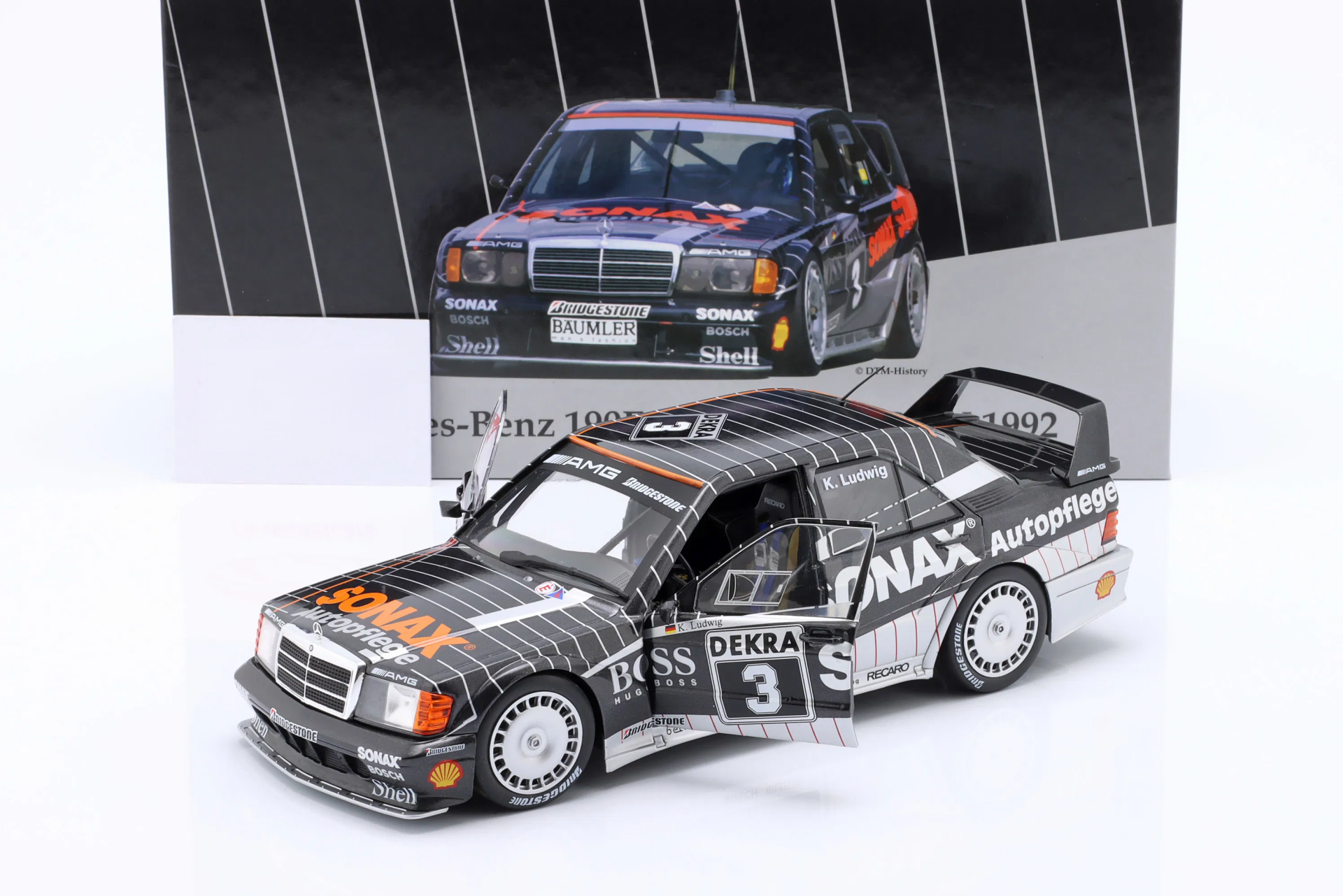 WERK83 - MERCEDES BENZ - 190E 2.5 16V EVO2 TEAM AMG MOTORENBAU GmbH N 3 CHAMPION DTM SEASON 1992 KLAUS LUDWIG
