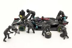 1/18 American Diorama Formula 1 Pit Crew characters set #2 Team Black - AD76554