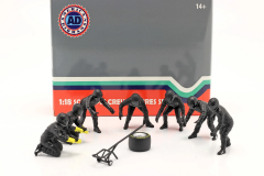 1/18 American Diorama Formula 1 Pit Crew characters set #2 Team Black - AD76554