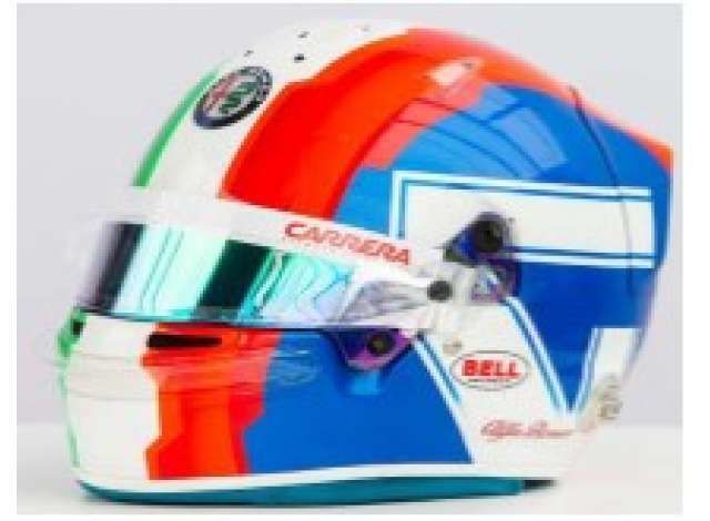 Helmet Antonio Giovinazzi Alfa Romeo F1 2019, white/red/blue