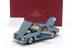 Ön Sipariş - 1/18 CMC Mercedes-Benz 300 SL, W198, Hardtop, blue - M283