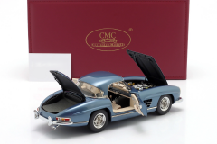 Ön Sipariş - 1/18 CMC Mercedes-Benz 300 SL, W198, Hardtop, blue - M283