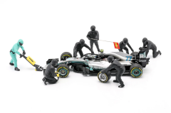 1/18 American Diorama Formula 1 Pit crew characters set #1 Team Black - AD76551
