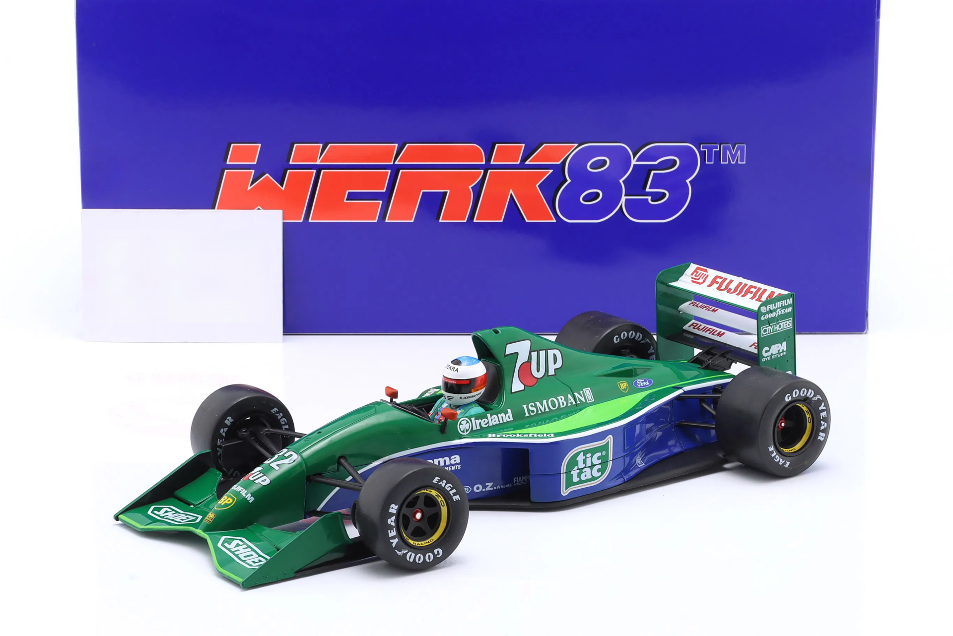 WERK83 - JORDAN - F1 191 TEAM 7UP JORDAN N 32 FIRST F1 RACE BELGIUM GP 1991 MICHAEL SCHUMACHER