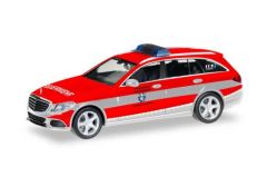 1/87 Mercedes Benz C Combi Feuerwehr Saarbrücken, red/silver